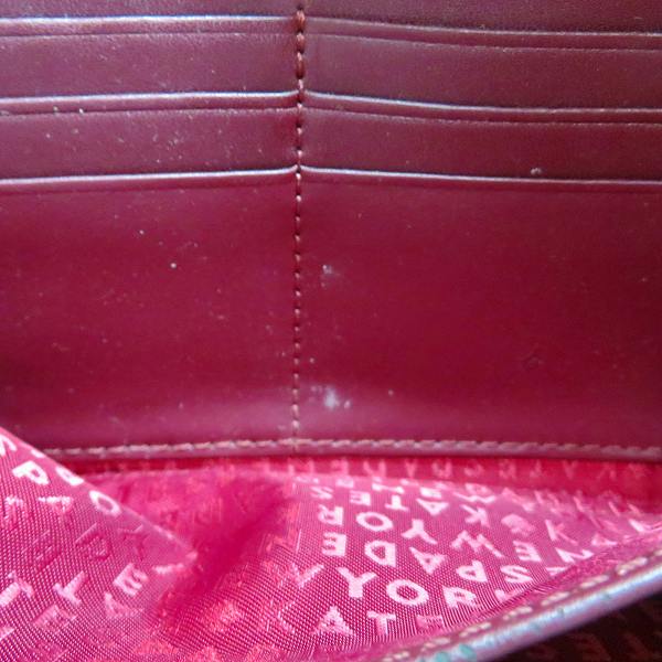 Kate Spade Patent Leather Long Wallet in Fair Condition