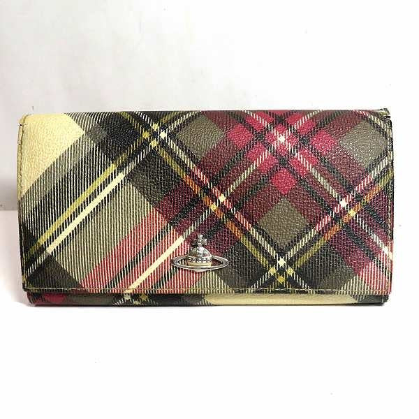 Vivienne Westwood Leather Bifold Long Wallet in Fair Condition