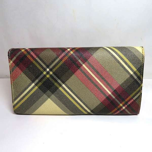 Vivienne Westwood Leather Bifold Long Wallet in Fair Condition