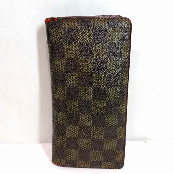 Louis Vuitton Damier Portefeuille Brazza Long Wallet N60017 in Fair Condition