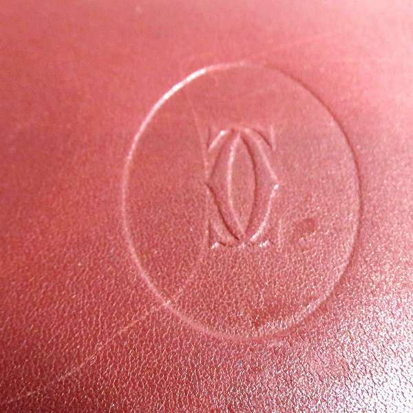 Cartier Must Line Leather Pass Case Card Holder in Good Condition