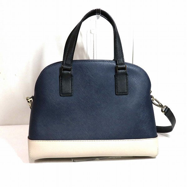 Kate Spade Beige Navy 2WAY Handbag