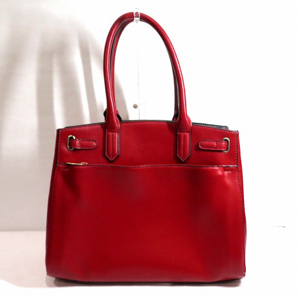 Riendas Red Faux Leather Handbag for Women in Good Condition