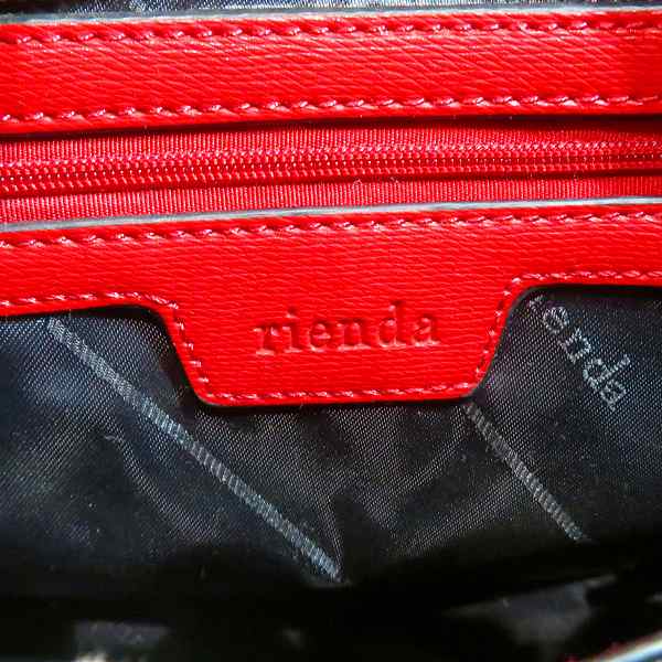 Riendas Red Faux Leather Handbag for Women in Good Condition