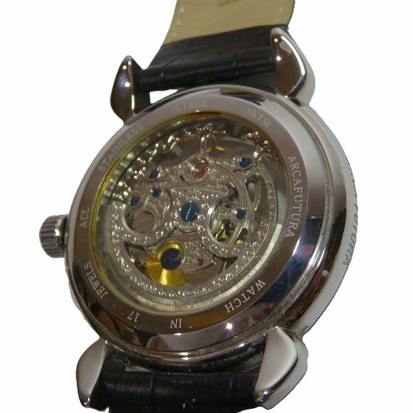 Arcafutura Automatic Skeleton Watch for Men in Good Condition