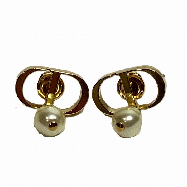 Dior Metal Resin Pearl Earrings E1520PTCRS in Great Condition