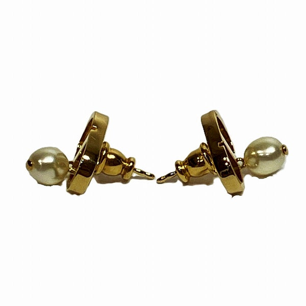 Dior Metal Resin Pearl Earrings E1520PTCRS in Great Condition