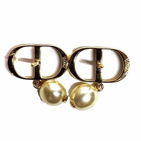 Dior Metal Resin Pearl Earrings E1520PTCRS in Great Condition