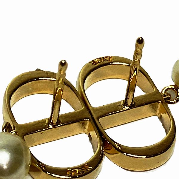 Dior Metal Resin Pearl Earrings E1520PTCRS in Great Condition