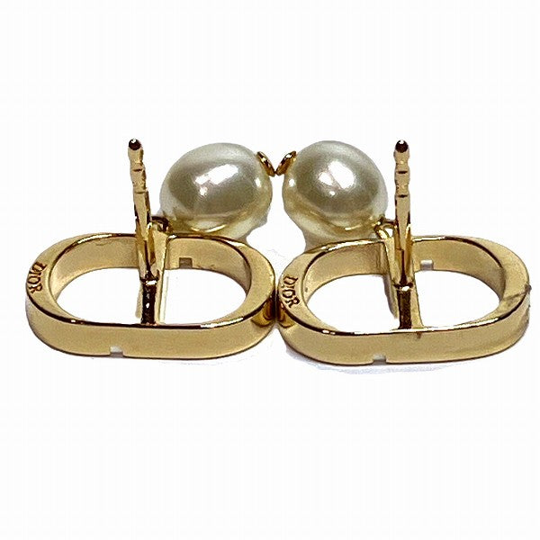 Dior Metal Resin Pearl Earrings E1520PTCRS in Great Condition