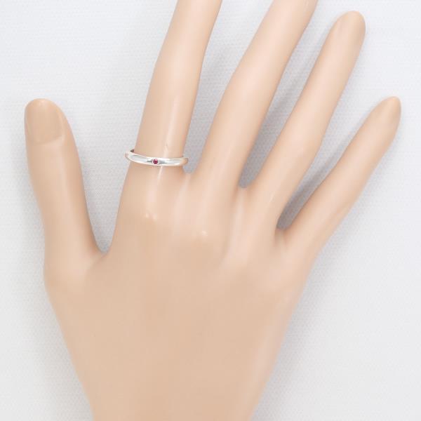 Tiffany & Co Silver Ruby Stacking Band Ring