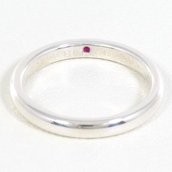 Tiffany & Co Silver Ruby Stacking Band Ring