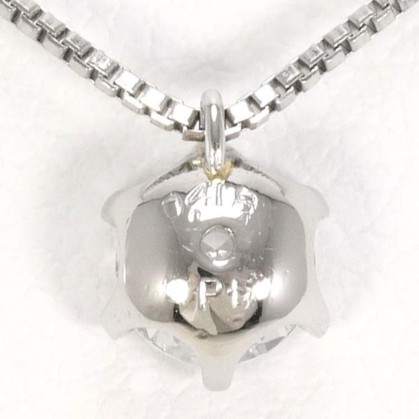 PT850 Platinum Necklace with 0.418ct Diamond, SI1, 2.5g, 36cm in Excellent Condition