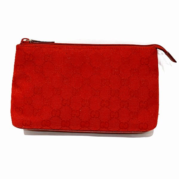 Gucci Canvas Cosmetic Pouch 73273 in Good Condition