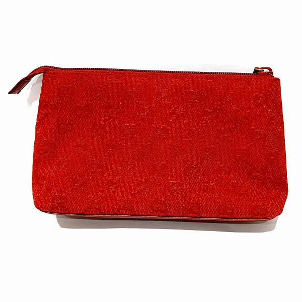 Gucci Canvas Cosmetic Pouch 73273 in Good Condition