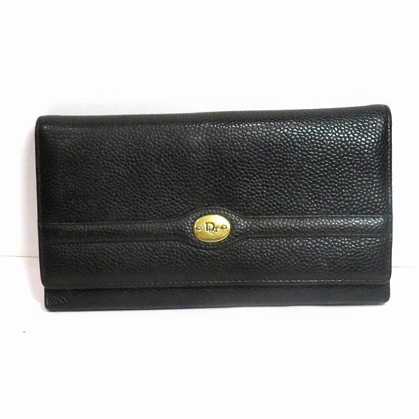 Dior Black Leather Bifold Wallet