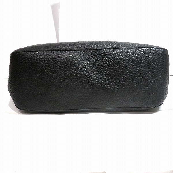 Burberry Black Embossed Leather 2WAY Handbag