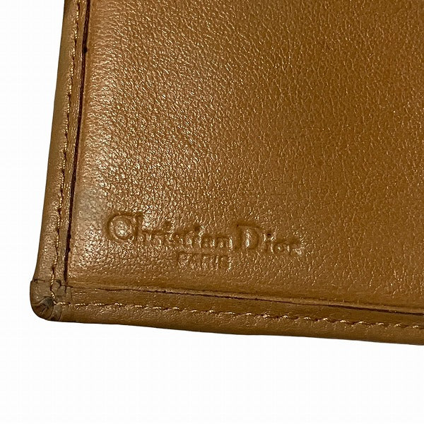 Dior Honeycomb Brown Vintage Bifold Wallet