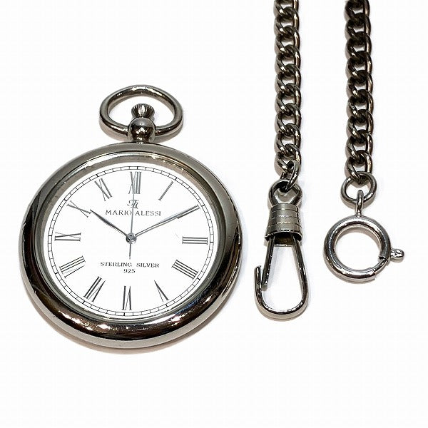 Mario Alessi MP-256 Quartz Pocket Watch in Good Condition