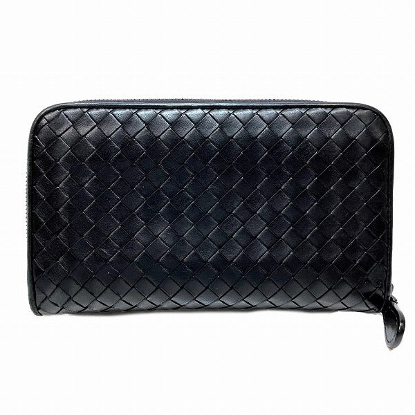 Bottega Veneta Intrecciato Leather Bifold Wallet in Good Condition