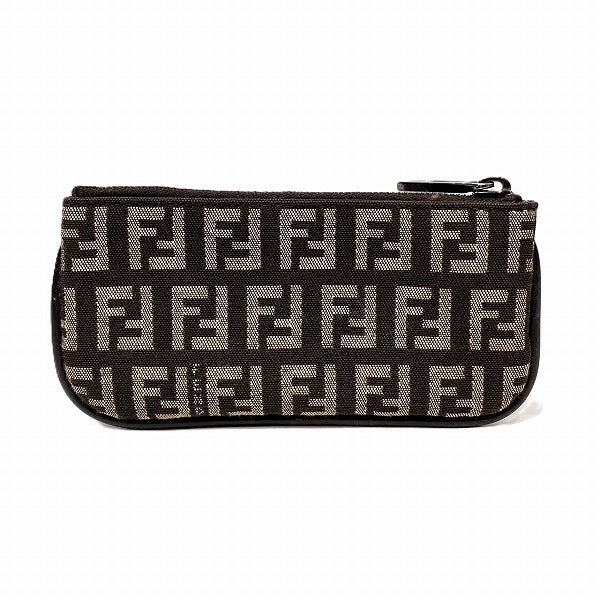 Fendi Zucca Canvas Coin Case Unisex