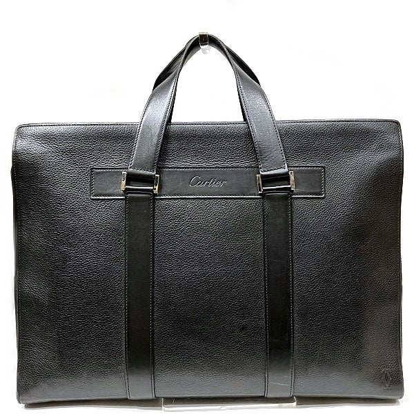 Cartier Calf Leather Briefcase Business Bag