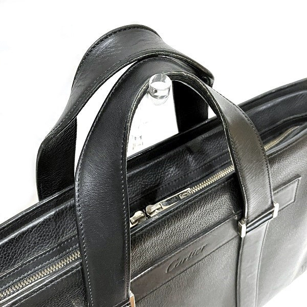 Cartier Calf Leather Briefcase Business Bag