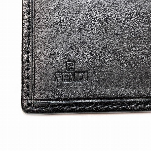 Fendi Leather Trifold Wallet Long Wallet 2804-8M0065 in Good Condition