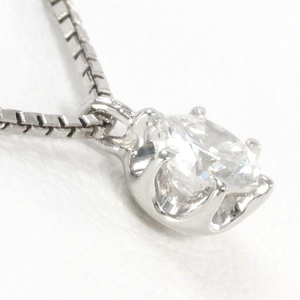 PT850 Platinum Necklace with 0.20ct Diamond in Excellent Condition