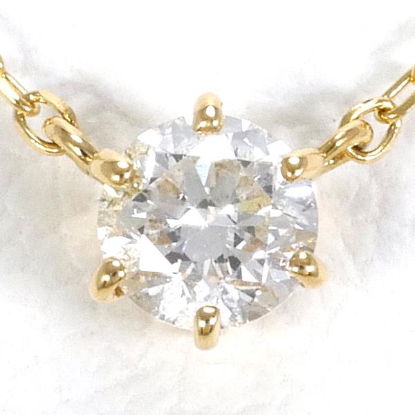 K18YG Yellow Gold Diamond Necklace 0.10ct