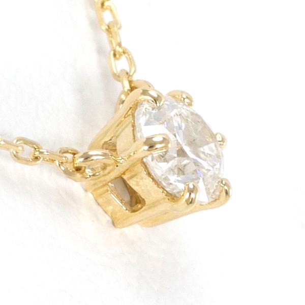 K18YG Yellow Gold Diamond Necklace 0.10ct