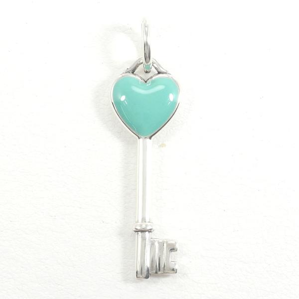 Tiffany & Co Silver Heart Key Pendant