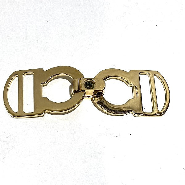 Salvatore Ferragamo Gancini Gold Buckle 3cm x 10cm x 0.2cm Unisex Belt in Good Condition