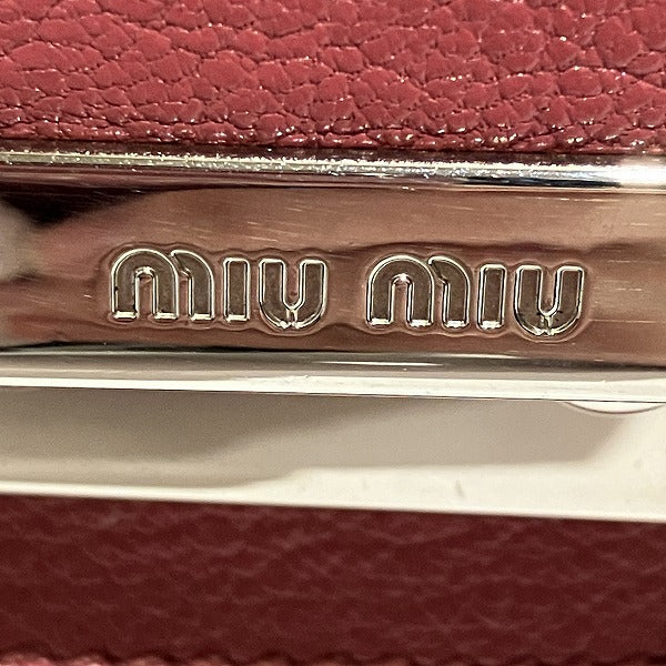 Miu Miu Leather RT0638 Shoulder Bag for Women in Good Condition