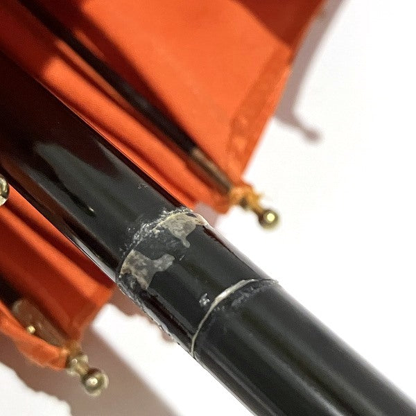 Celine Orange Folding Umbrella