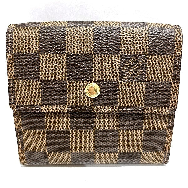 Louis Vuitton Damier Elise Trifold Wallet N61654 in Pristine Condition