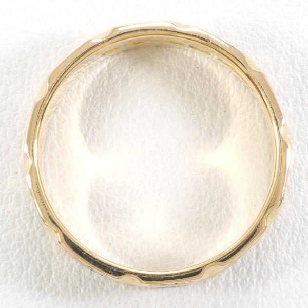 K18 Yellow Gold Enamel Ring 18.5