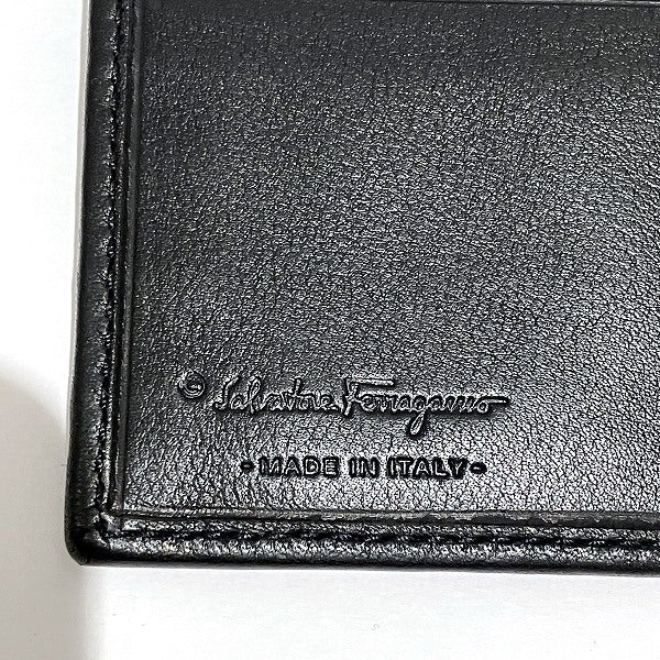 Salvatore Ferragamo Leather Bifold Wallet 663046 in Good Condition