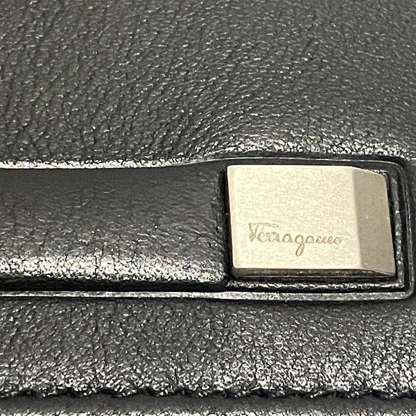 Salvatore Ferragamo Leather Bifold Wallet 663046 in Good Condition