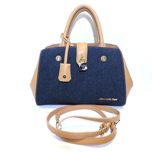 Samantha Vega 2way Denim Leather Handbag