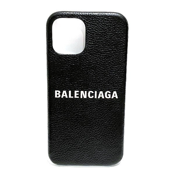 Balenciaga Leather iPhone Case 12Pro Black in Good Condition