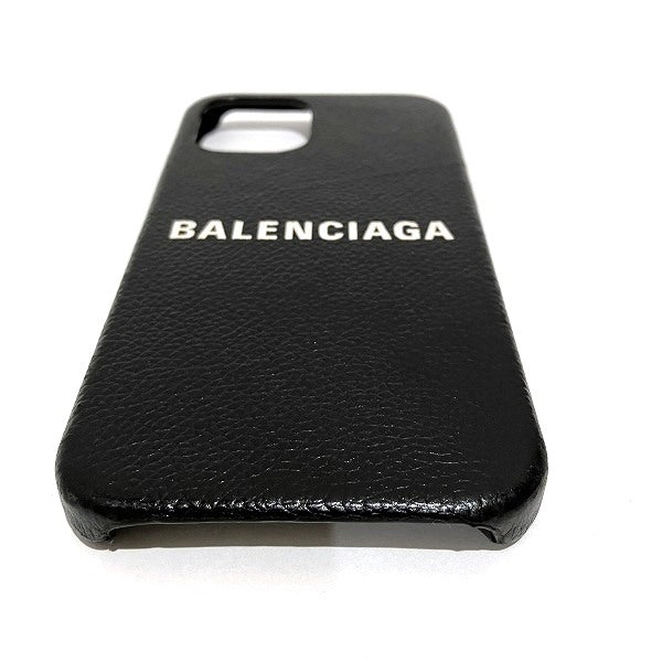 Balenciaga Leather iPhone Case 12Pro Black in Good Condition