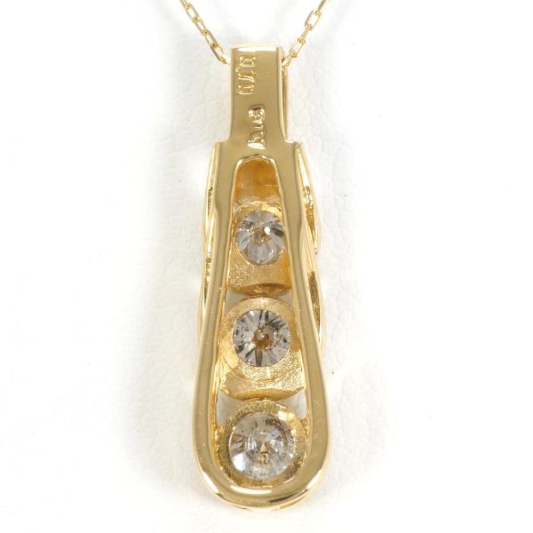 K18 Yellow Gold Diamond Necklace 0.70ct in Excellent Condition