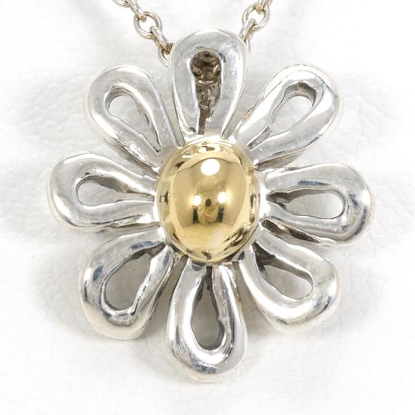 Tiffany & Co Daisy Necklace K18YG Silver in Excellent Condition