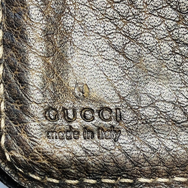 Gucci Canvas Leather Bamboo Tassel Wallet in Fair Condition