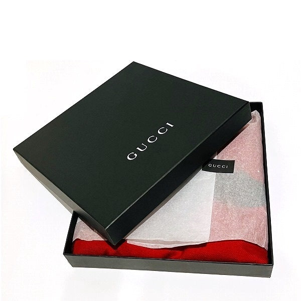 Gucci Wool Bat Pattern Scarf 494046