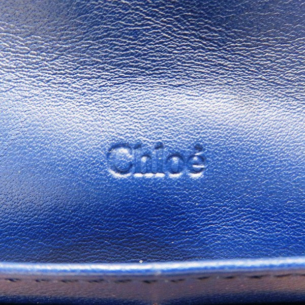 Chloe Alphabet Quilted Leather Long Wallet in Good Condition