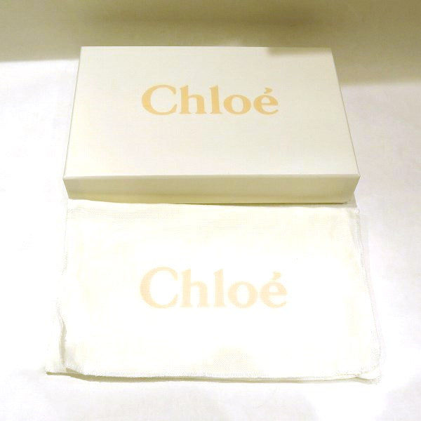 Chloe Alphabet Quilted Leather Long Wallet in Good Condition