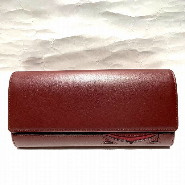 Cartier Leather Long Wallet in Good Condition