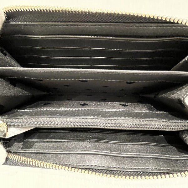 Kate Spade Glitter Fabric Box Large Continental Wallet K9253 BLK in Good Condition